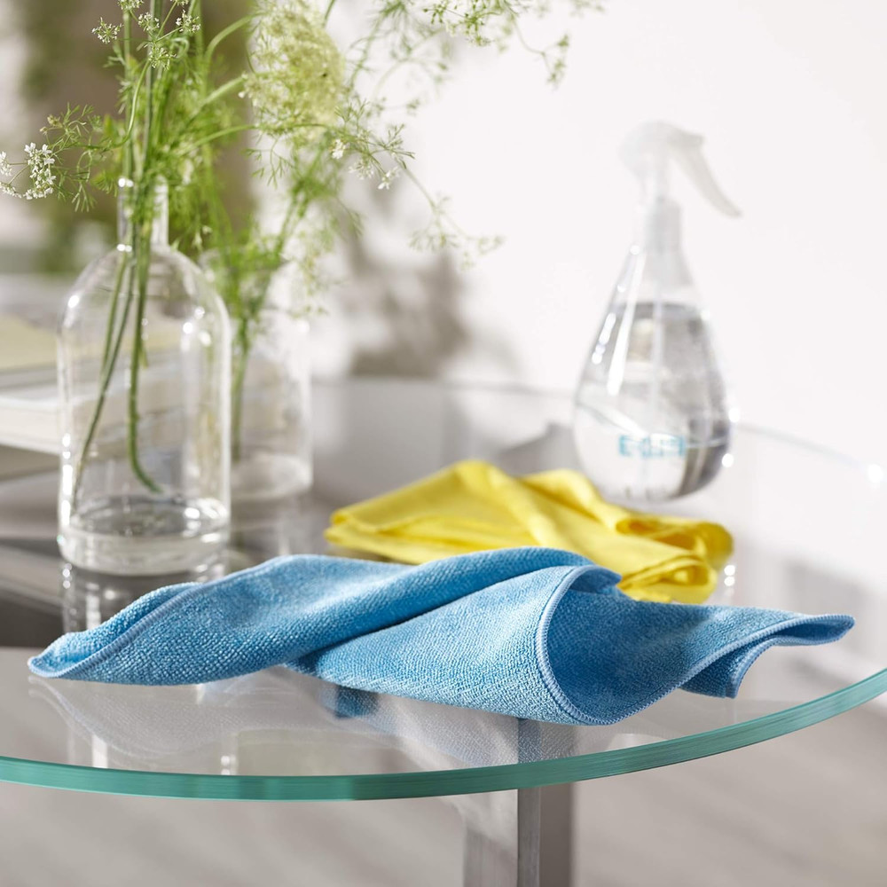 Microfiber Cloth, World'S Leading Premium Microfiber Cleaning Cloth, Blue 4 Pack