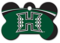 NCAA HAWAII WARRIORS PERSONALIZED PET ID TAG