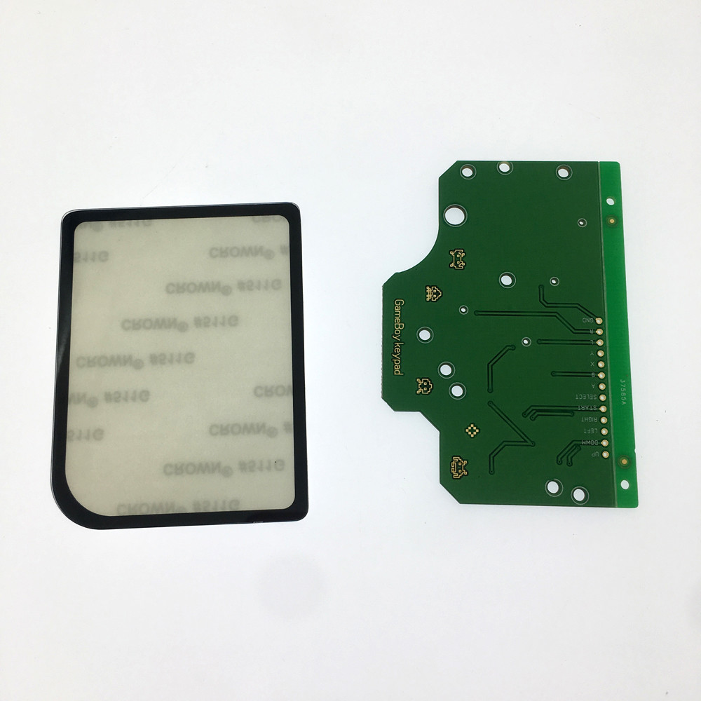 For GameBoy Zero DMG-01 Glass Lens Protector+Button PCB Controller Card