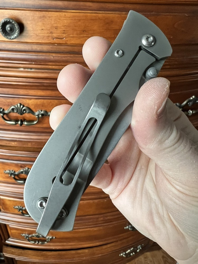 Anthony Griffin Full Custom Hunter Titanium Folding Knife RARE