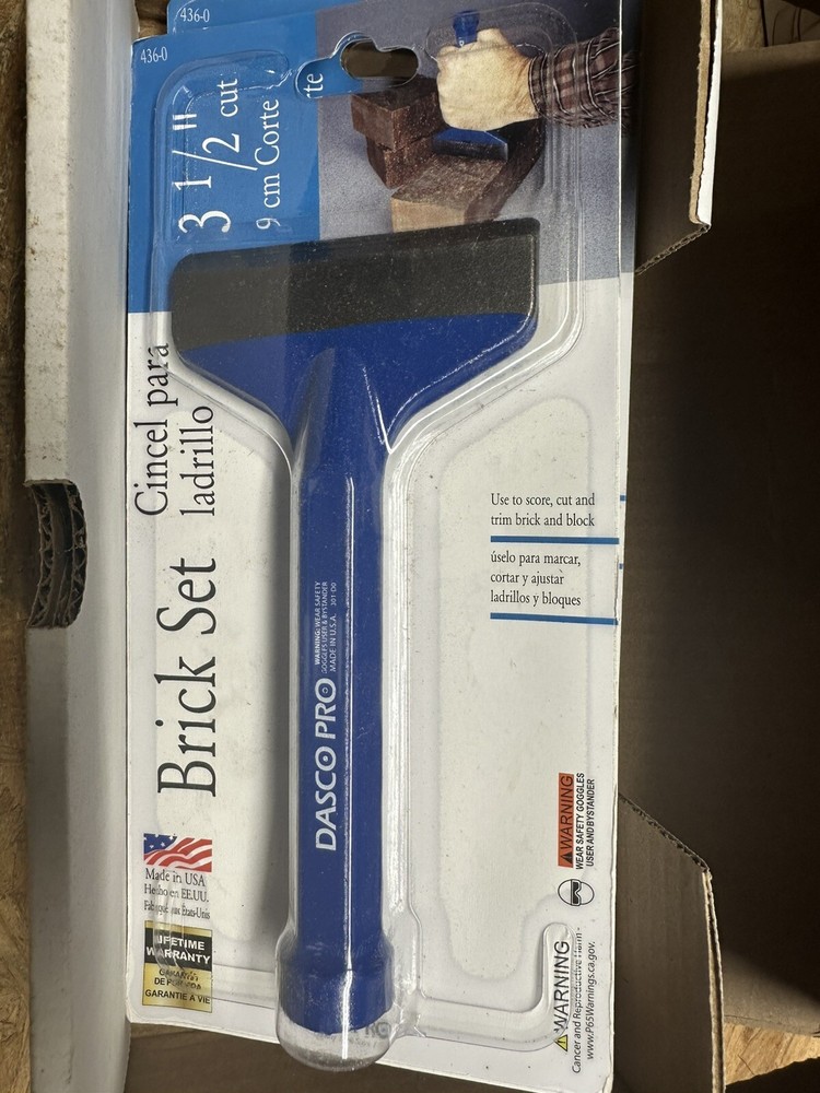 DASCO PRO 436 Masonry Chisel 3-1/2" x 7" - Unused