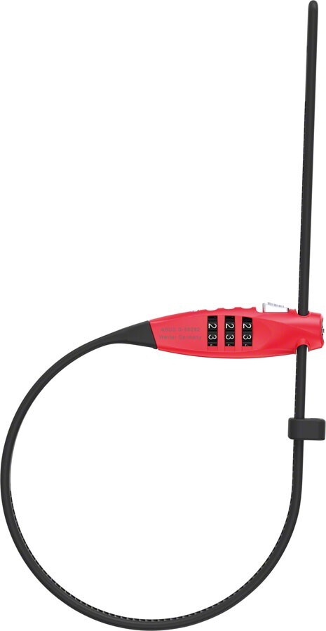 Abus Combiflex Travel Guard Combo Lock - Red
