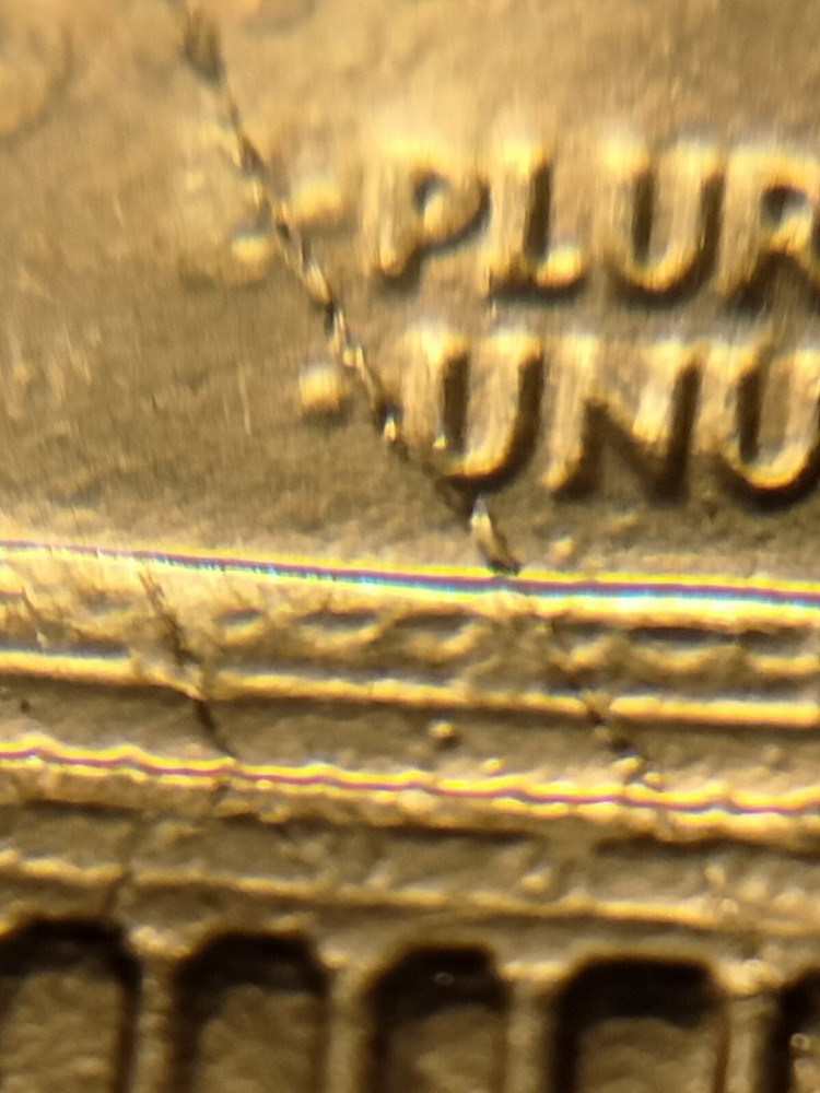 Bu 1982 P Lincoln Memorial Cent Long Die Break