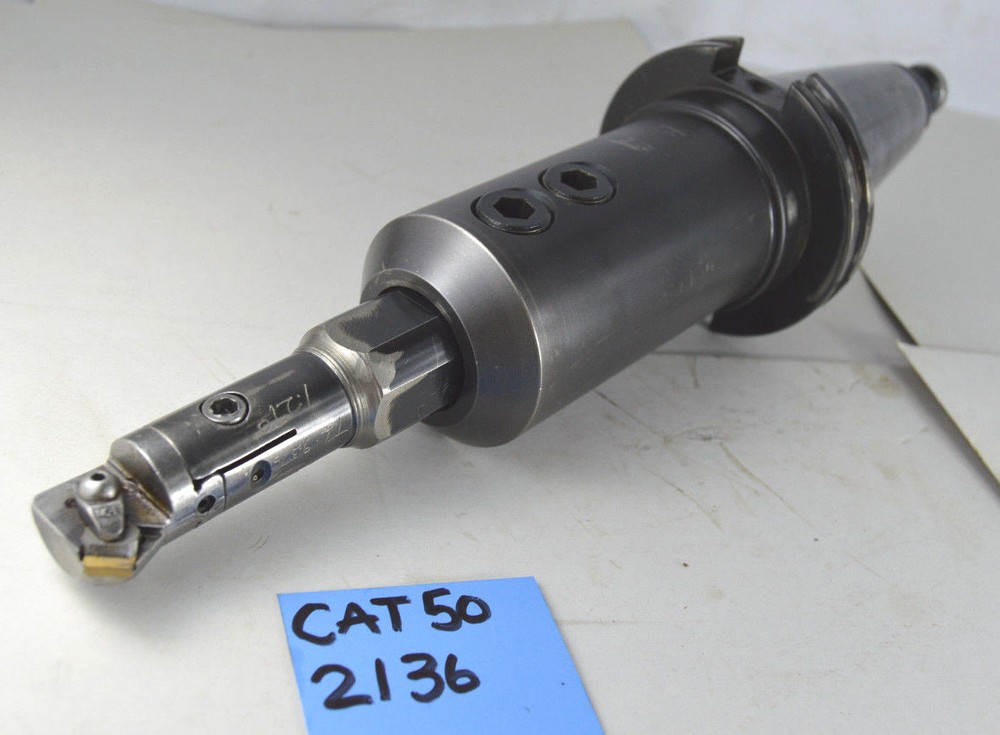 Parlec 1" x 6" CAT50 Tool Holder w/ VALENITE VARI-SET BORING BAR BB-1D + insert