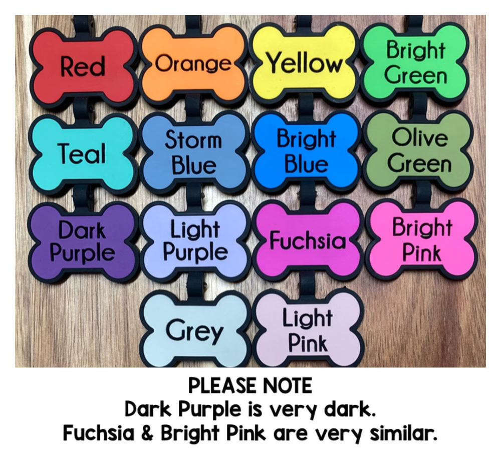 personalized silicone dog tag