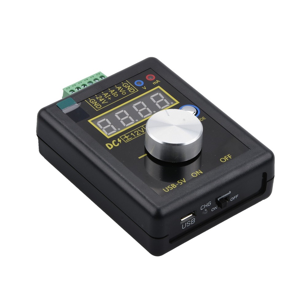 DC 0~10V 0~24mA Current Voltage Analog Simulator Signal Generator w/ Battery