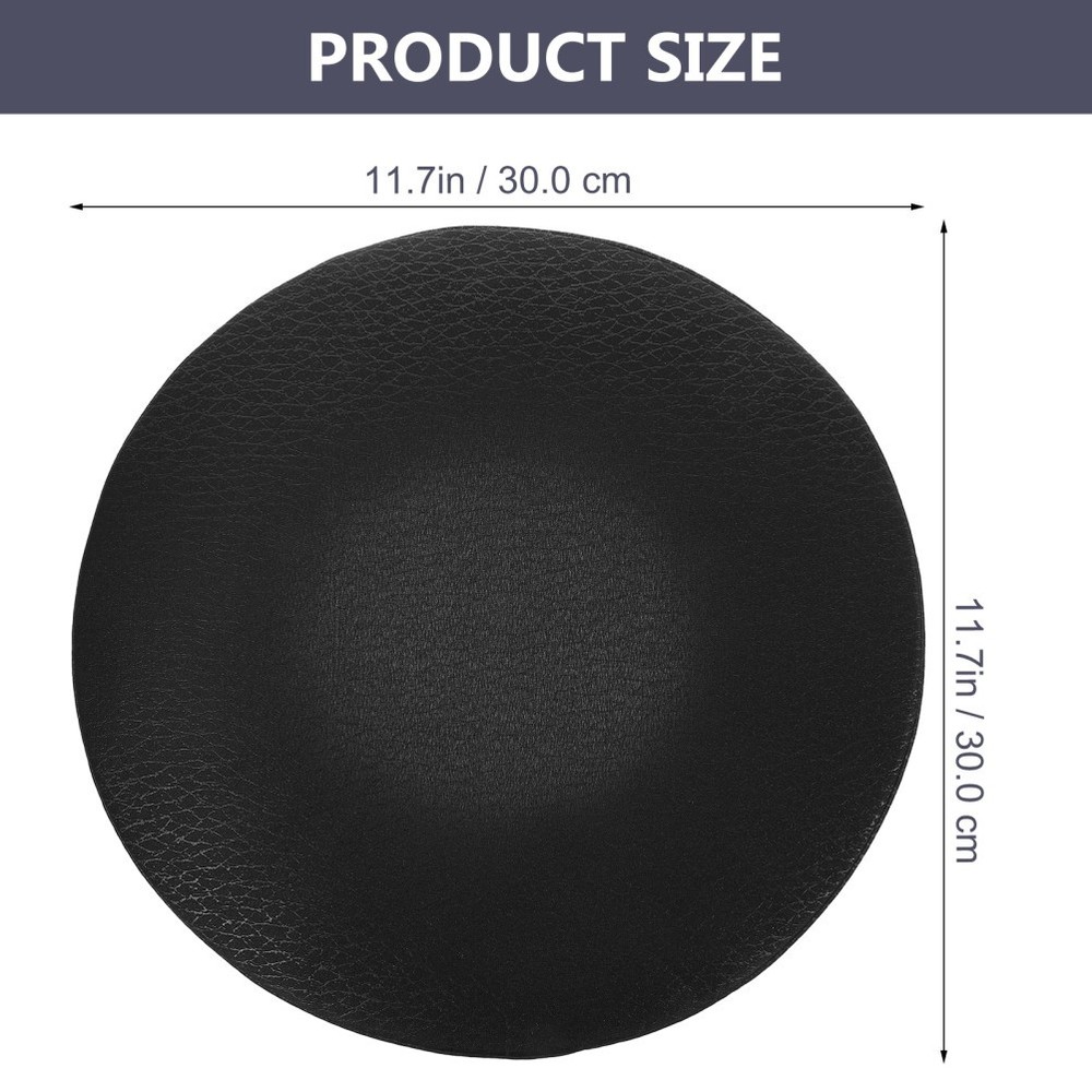 Round Black Stool Cushion Cover Elastic Comfortable Protector