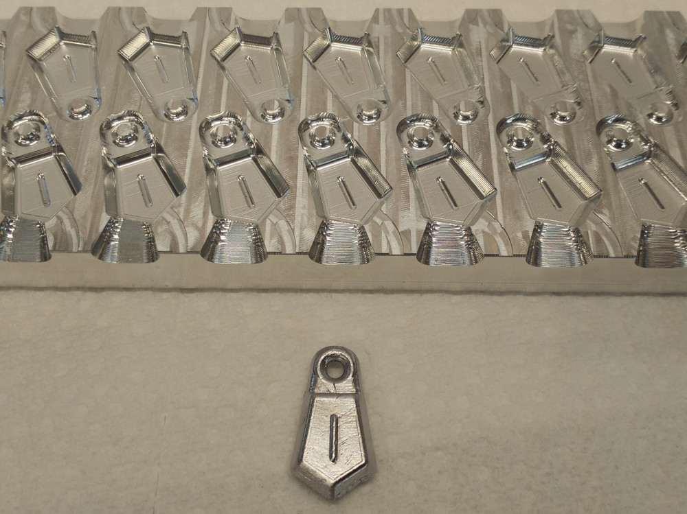 1 oz Flat Bank Sinker 20 Cavity Production Mold