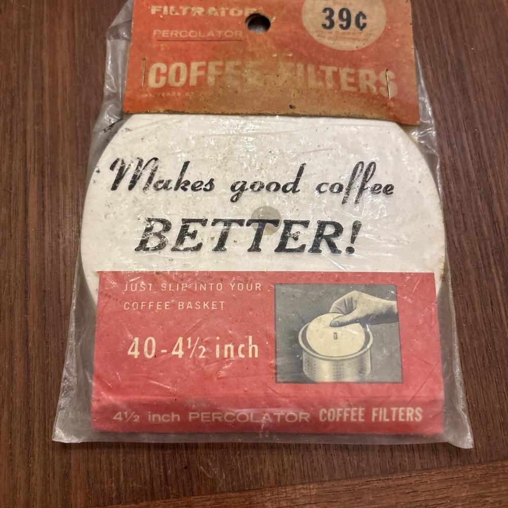 Filtrator 4" Percolator MCM An Original Packaging