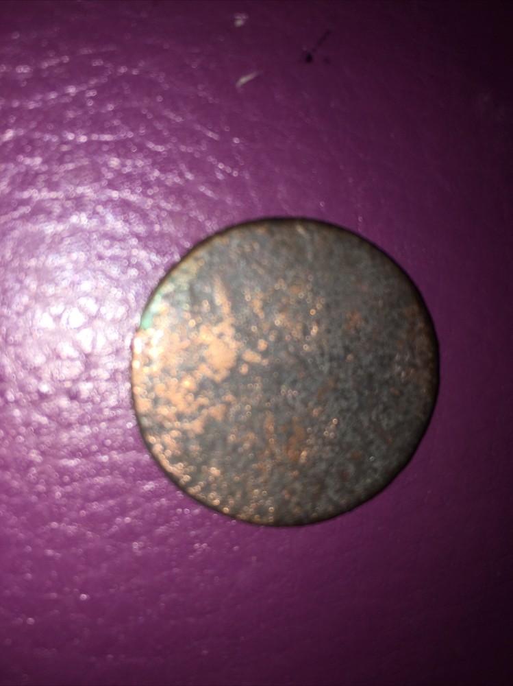 1700s William The 3rd Half Penny Seated Figure Facing Left