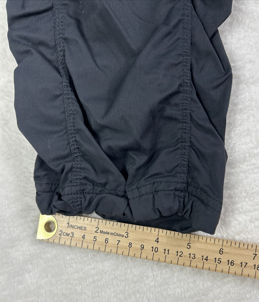 The North Face Aphrodite Nylon Cropped Ruched Pull On Pants Black Size Small