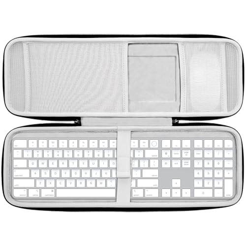 Hard Storage Case Compatible with Apple Magic Keyboard + Magic Mouse. Grey