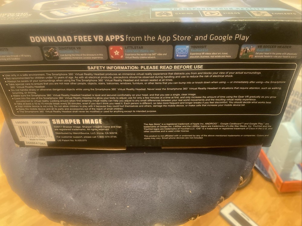 Sharper Image Smartphone 360 Degrees Virtual Reality Headset (Transform Reality)