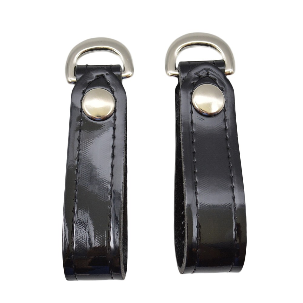 Jay-Pee Clarino High Gloss Slide on "D" Rings Shoulder Strap Anchor Chrome Dees