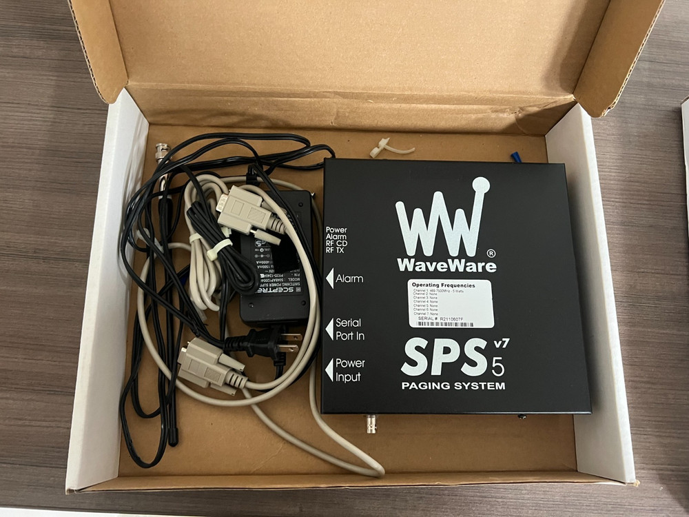 WAVEWARE SPS-5 PAGING SYSTEM