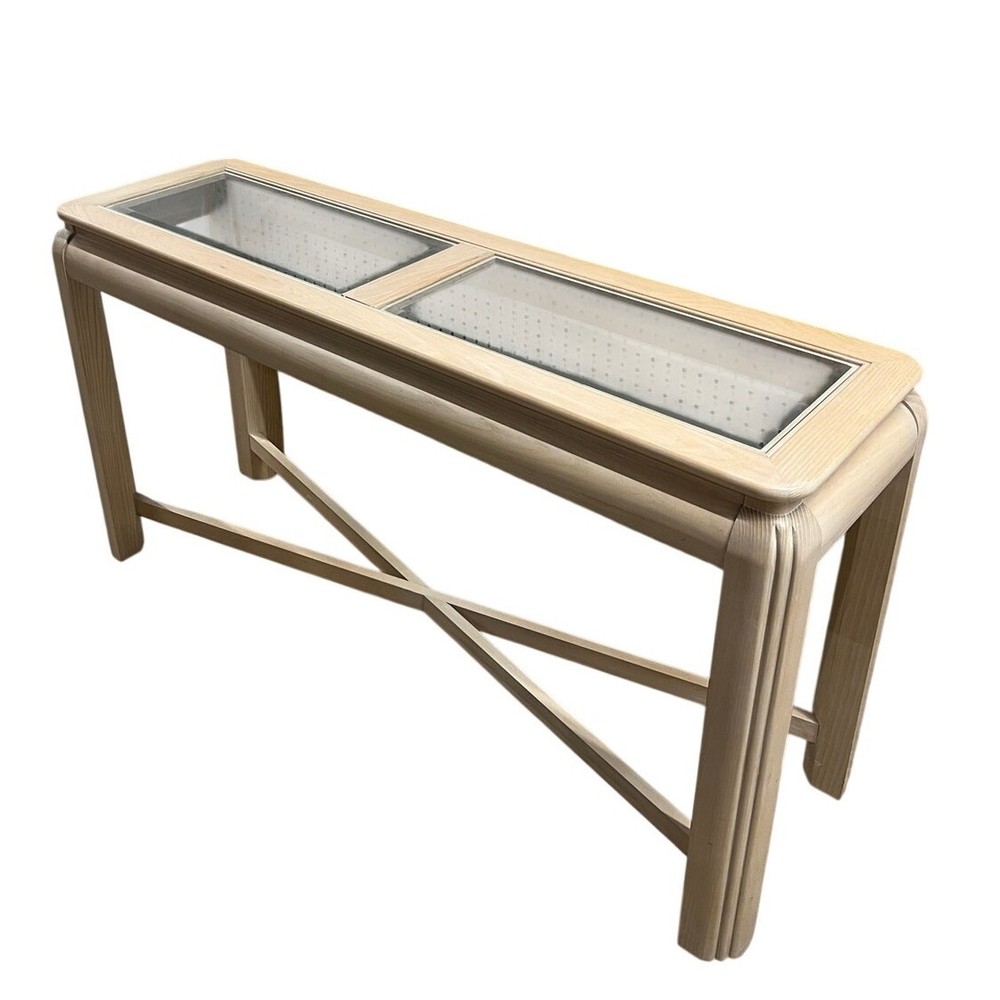 Hammary Acclaim Glass Top Console Table