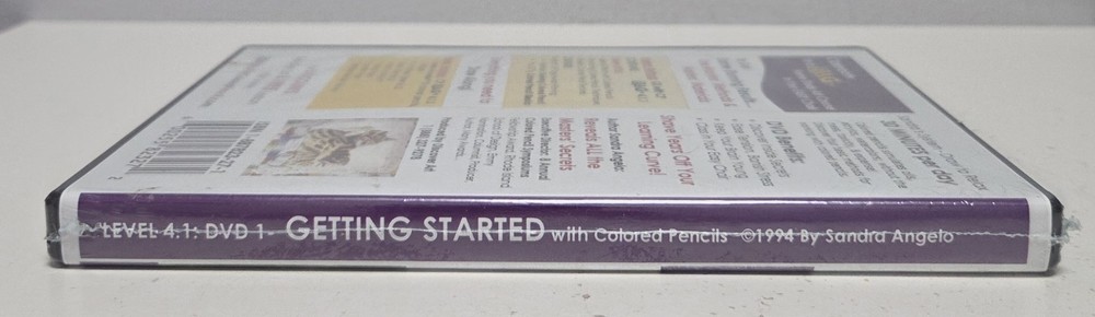 Getting Started: Colored Pencils by Sandra Angelo (DVD, 1994) NEW & SEALED