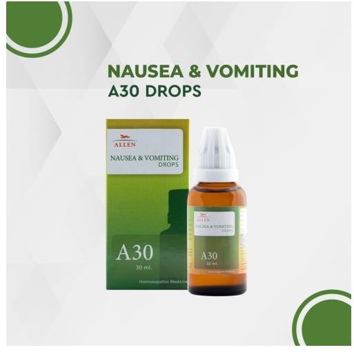 Allen A30 Homeopathy Nausea & Vomiting Drops (30ml)