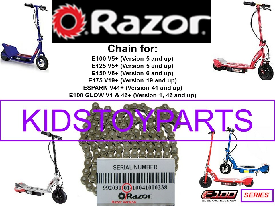 NEW RAZOR #25 72 LINK REPLACEMENT CHAIN RAZOR E100 E125 E150 E175 ESPARK GLOW