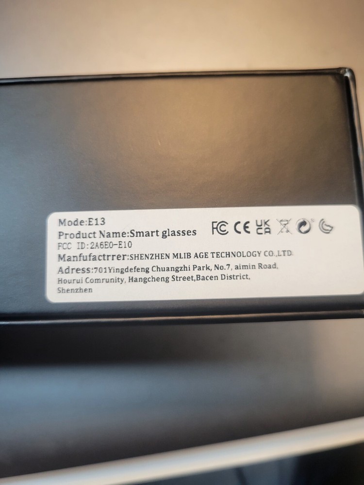 New In Box - Smart Sunglasses wireless bluetooth