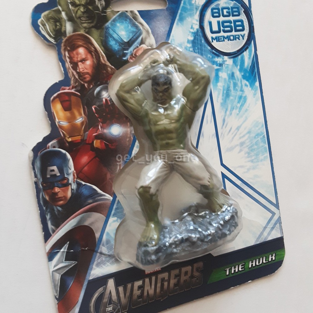 NWT Dane-Elec Marvel Avengers The Hulk 8GB USB Memory Flash Drive Figural