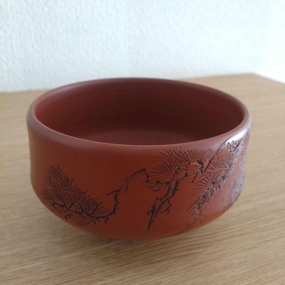 Tea Utensils Good condition Matcha red clay