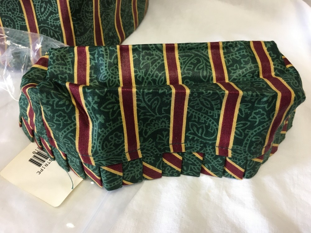 LONGABERGER LINERS - SET OF THREE - NEW - IMPERIAL STRIPE PATTERN