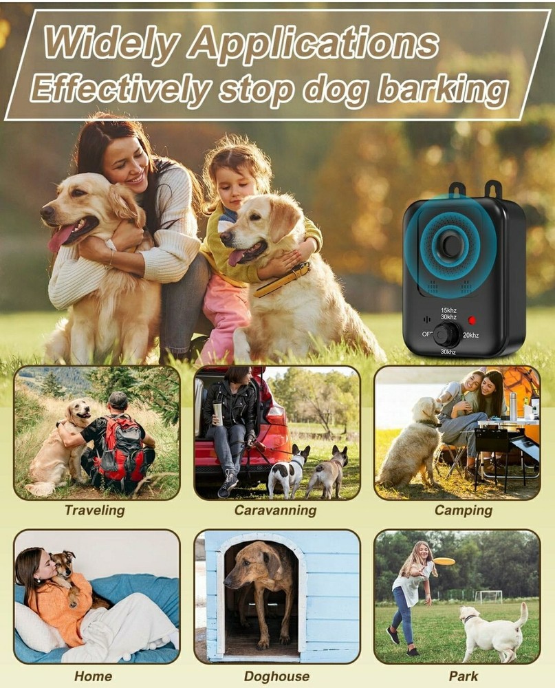 Anti Barking Devices, 2 Pack Auto Dog Bark Control Devices with 3 Modes...