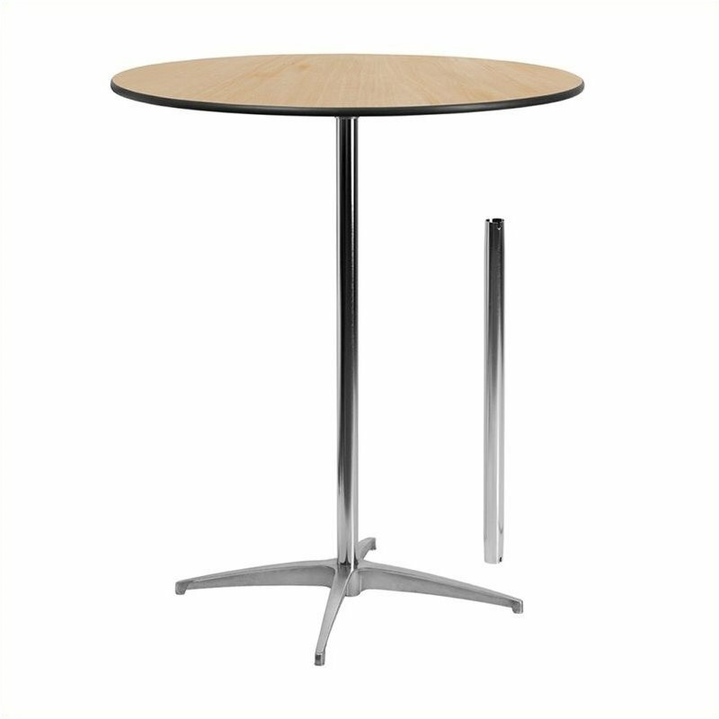 Pemberly Row Round Wood Cocktail Table