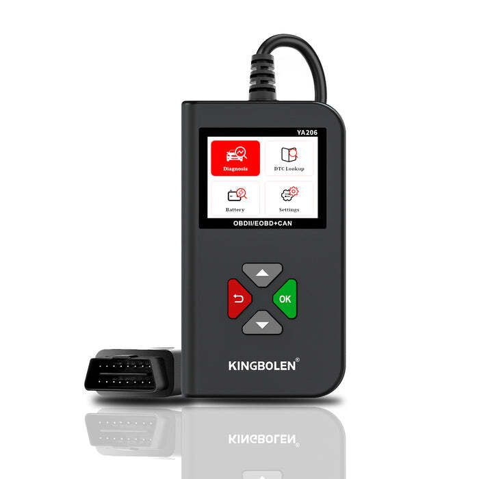 KINGBOLEN YA206 Code Reader OBD2 Scanner Car Diagnostic Tool Check Engine Fault