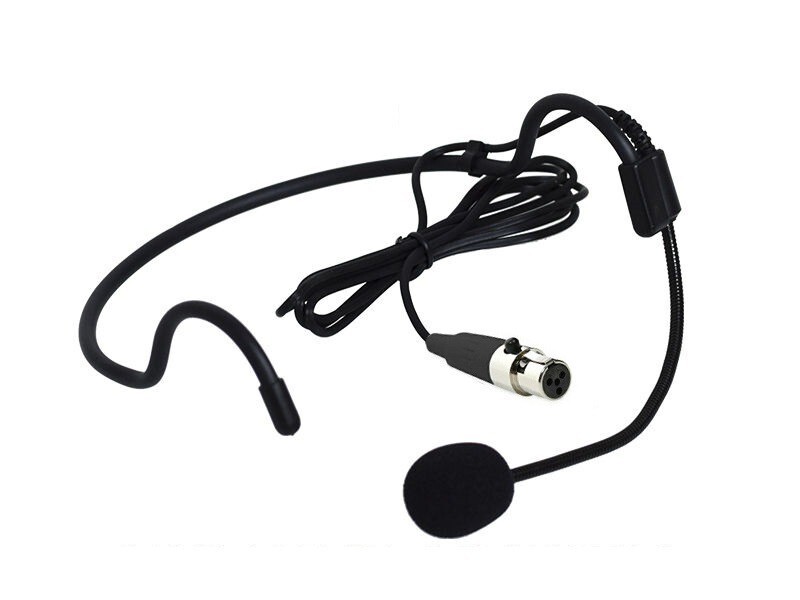 Wired Headset Microphone XLR for Shure ULX1 Bodypack Transmitter Wireless Mics