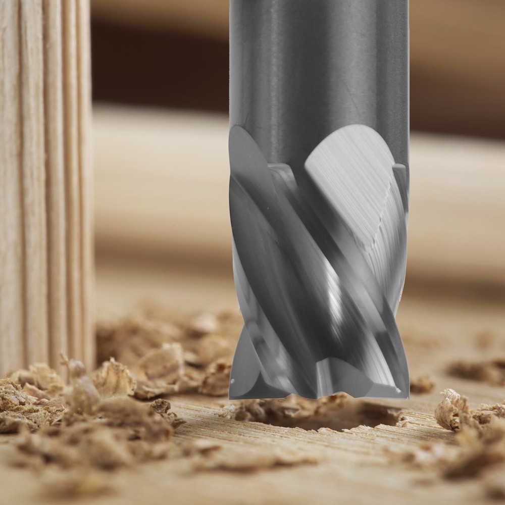 4PCS 4 Flute 1/2" x 5/8" x 3" Solid Carbide End Mill - Double End AlTiN Coated