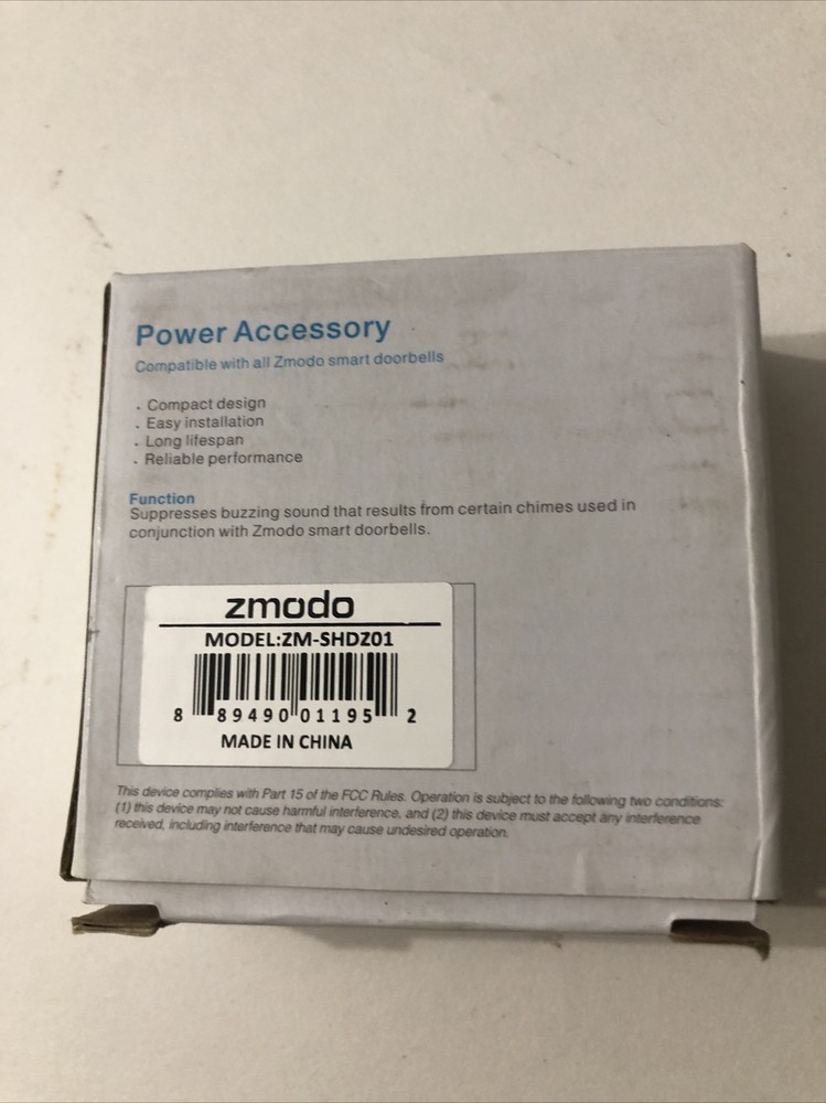 Zmodo Power Accessory ZM-SHDZ01 Open Box