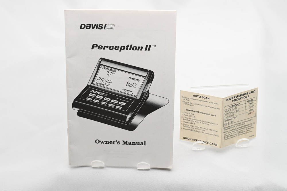 Davis Perception II 7400 Weather Station System Temp Barometer