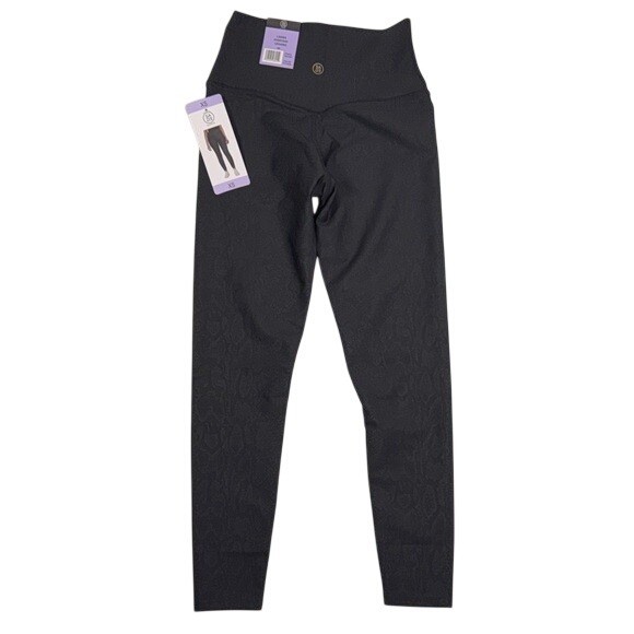 Sage Collective Womens Everyday Leggings Python Black High Rise XS New