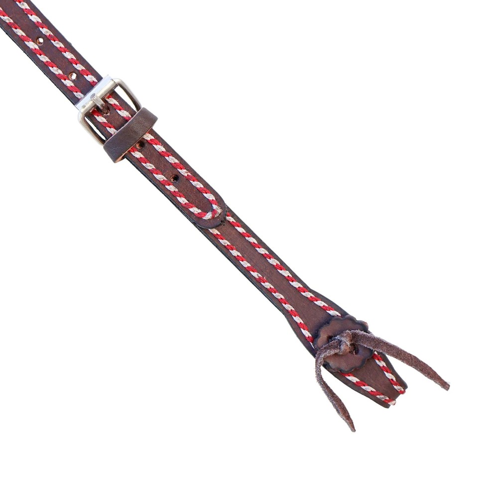 Brown Charro Hand Stitched Headstall Cabezada