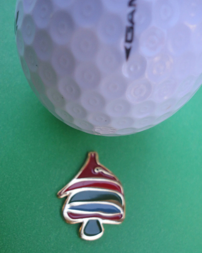 Gold Tropical Fish Ball Marker