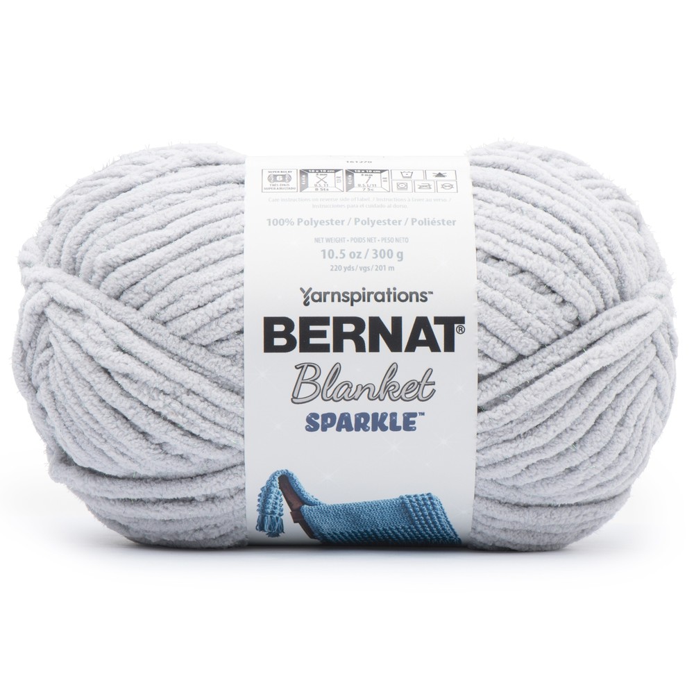 Bernat Blanket Sparkle Yarn-Moon Gray