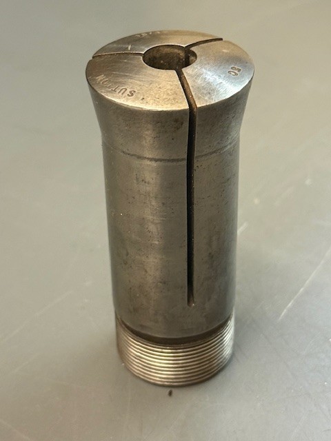 Sutton 15/32" Round 5C Smooth Collet w/Internal Threads