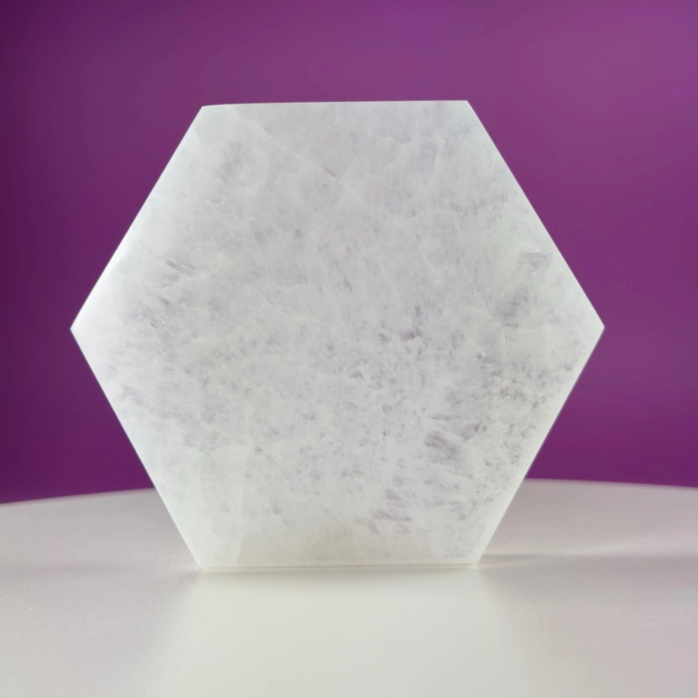 Selenite Hexagon Plate
