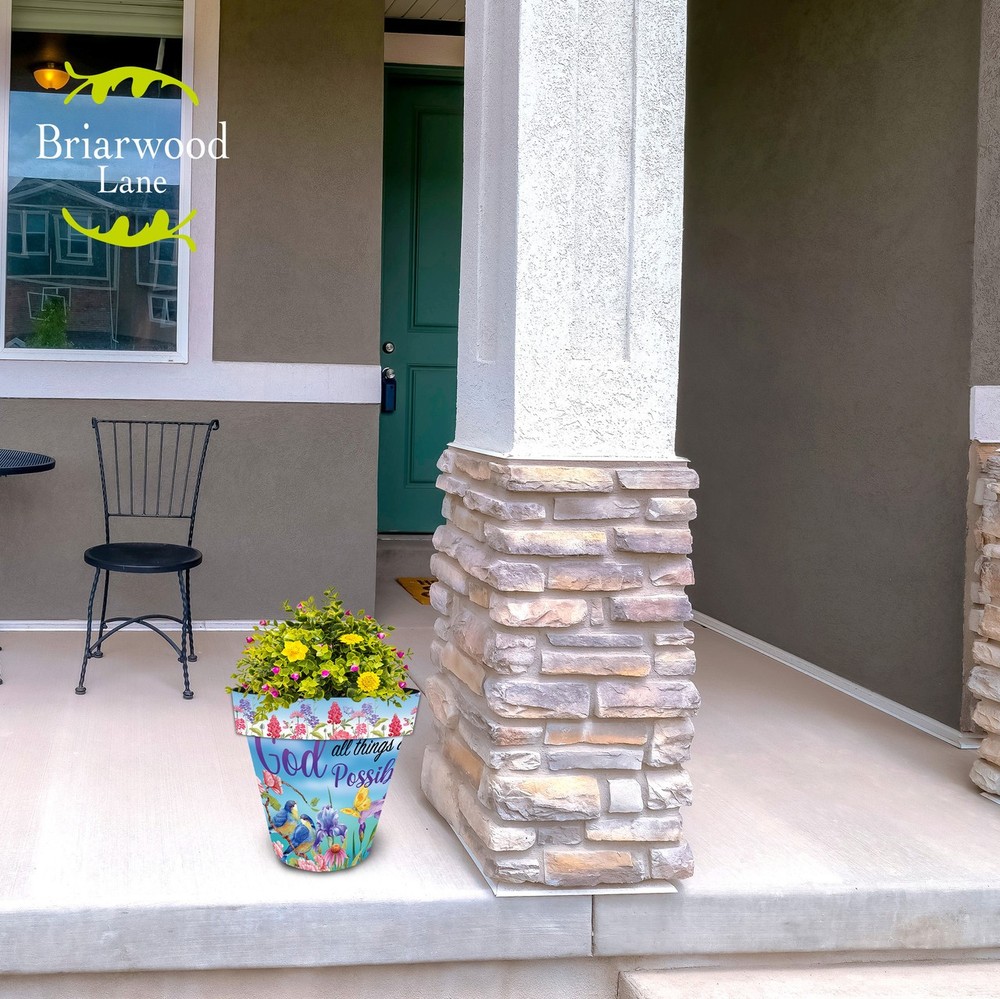 Briarwood Lane With God Medium Planter
