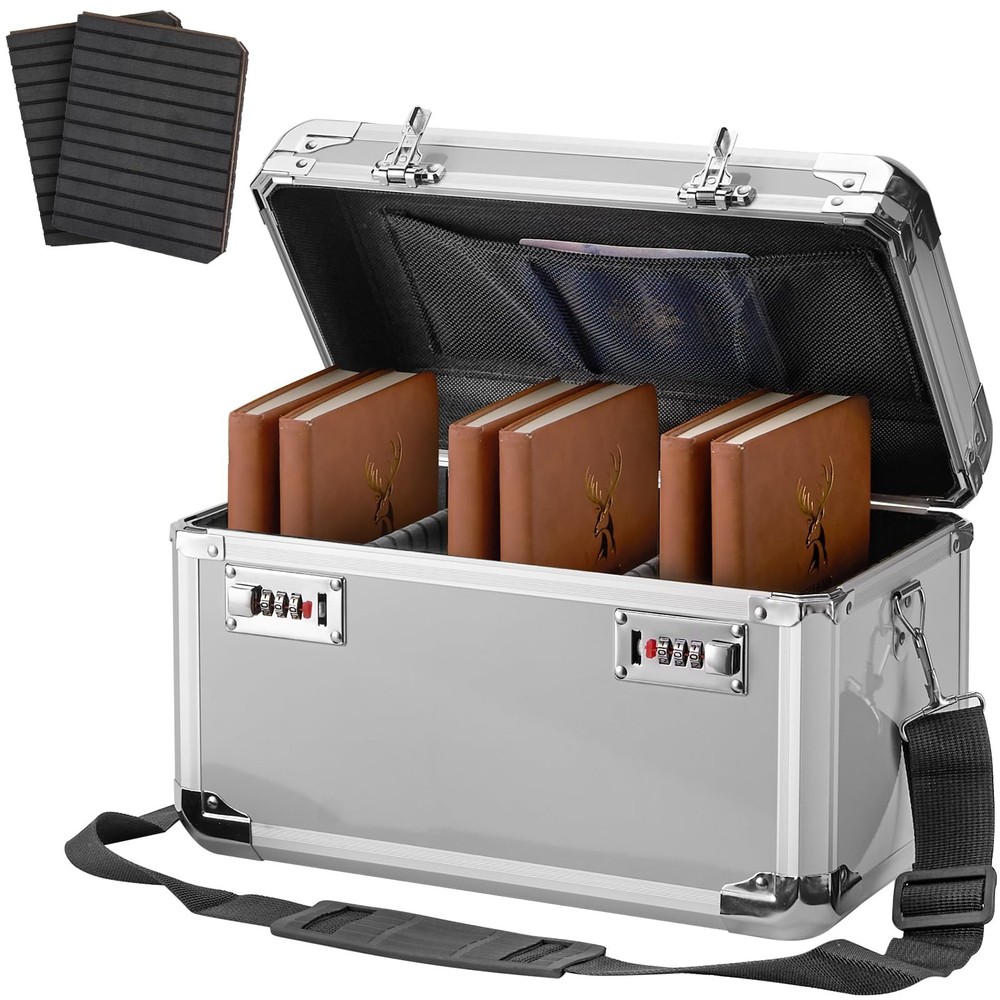 Lockable Aluminum Storage Box with Code - Portable, Durable & Childproof - 17.2"