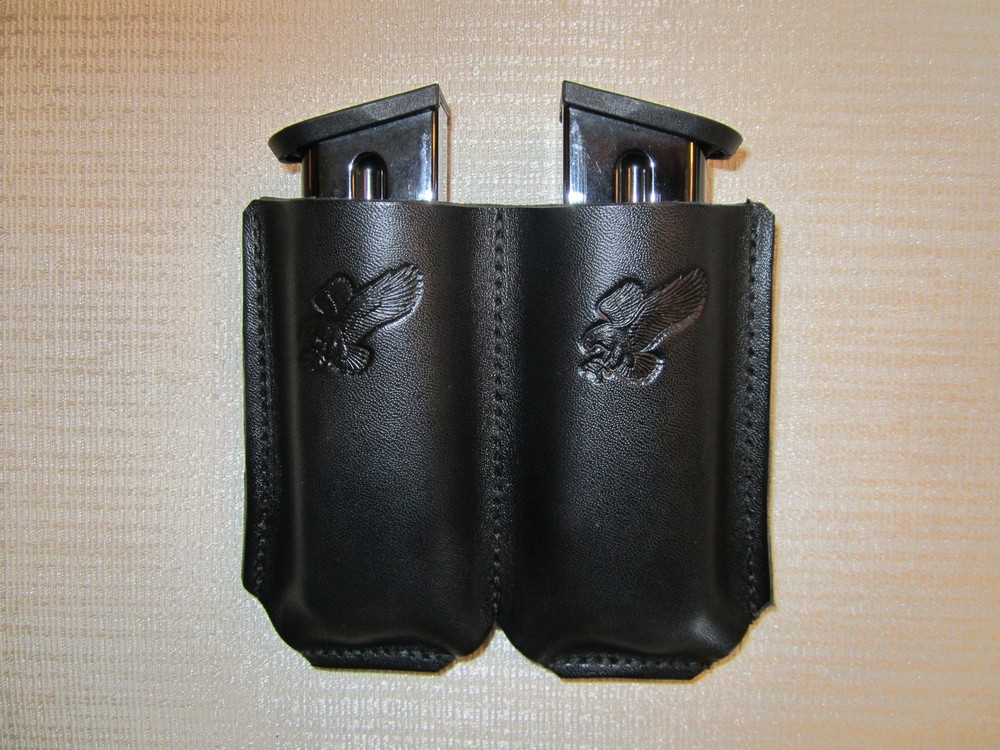 Double mag. holster, IWB & OWB AMBIDEXTROUS for all 45 caliber double stack mags