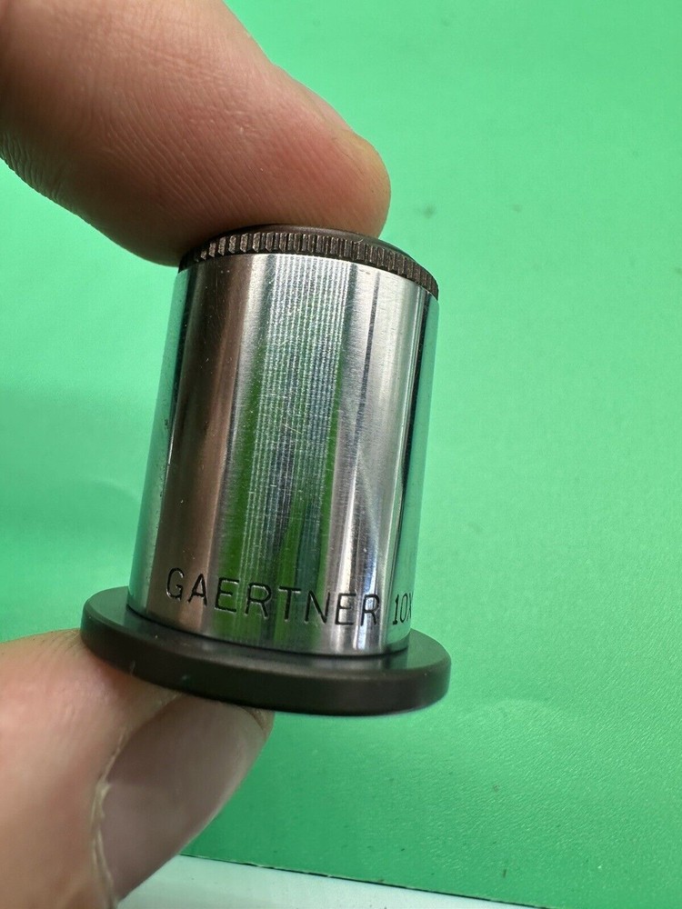 Vintage GAERTNER 10X EYEPIECE OCULAR MICROSCOPE PART OPTICS Lens