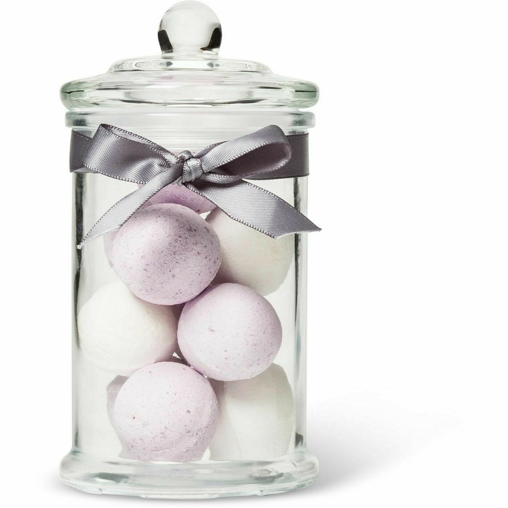 Tri-Coastal Design Lavender Glass Jar Bath Fizzers