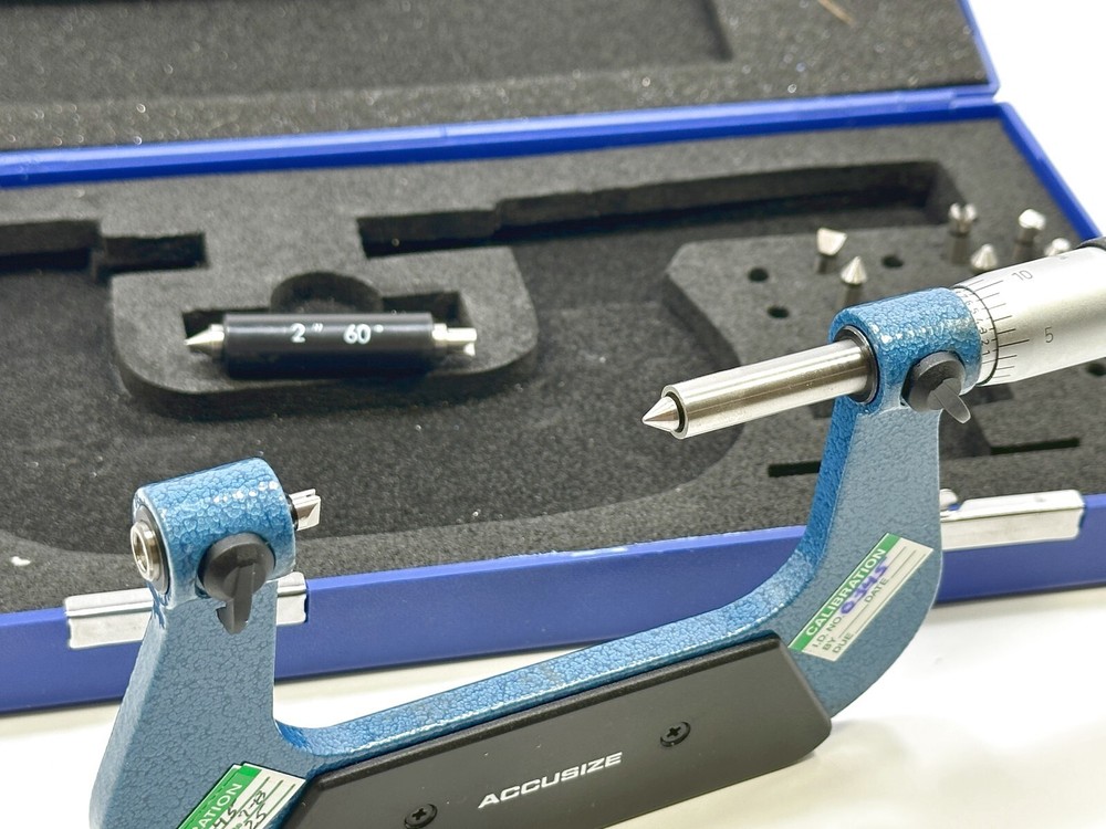 ACCUSIZE 2-3" .0001" Analog Point Inspection Micrometer Set | Pre-owned 1pc