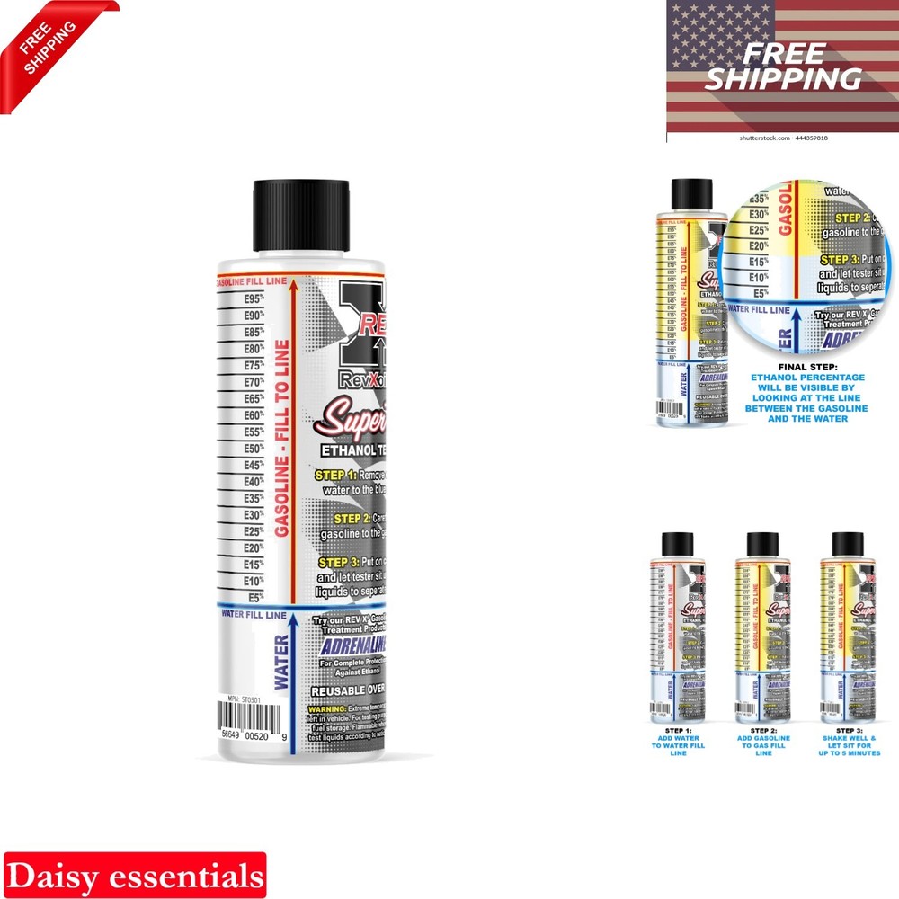 E85 Gasoline Ethanol  Kit Reusable E10 E15 E20 E25 Detection Tool