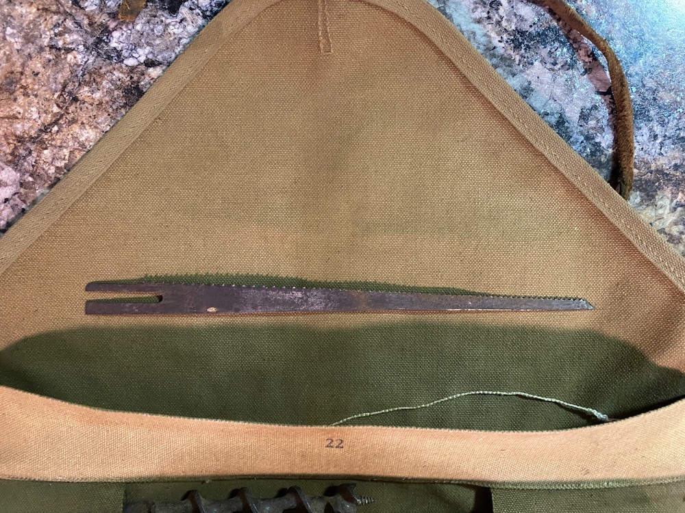 WWII US Tool Roll For Blacksmiths Set No 1-1942-Various Bits & Tools