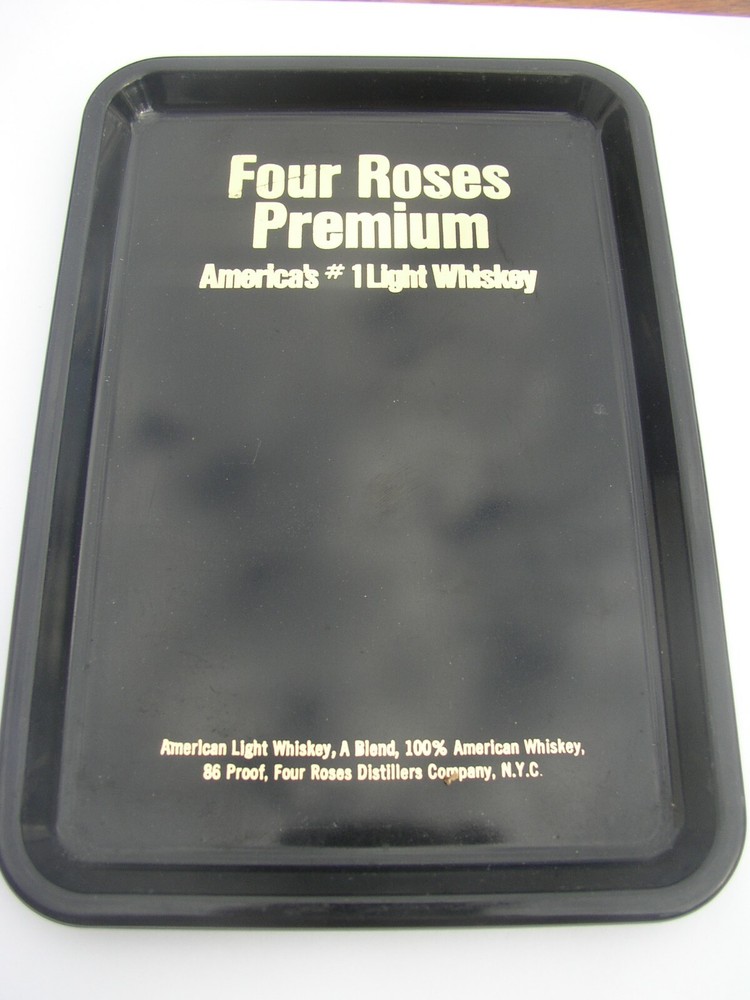 4 Roses Whisky Branded Tip Tray, vintage