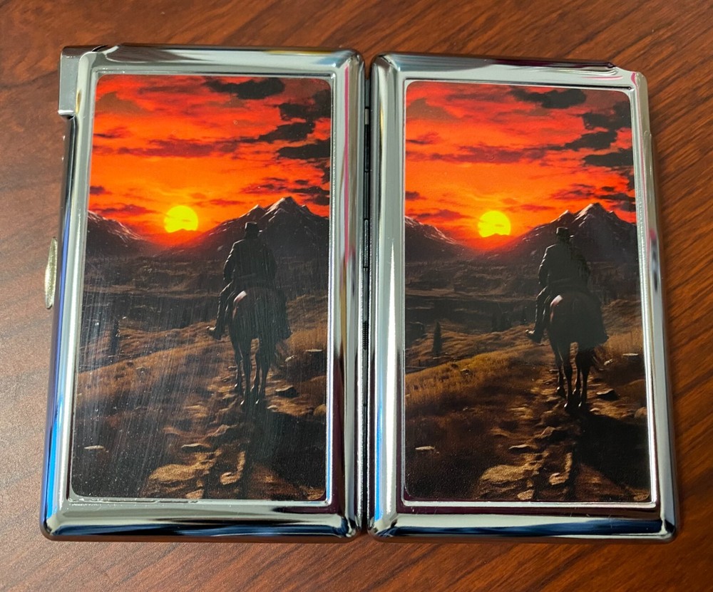 Ride Off Cigarette Case with lighter ID Holder Wallet